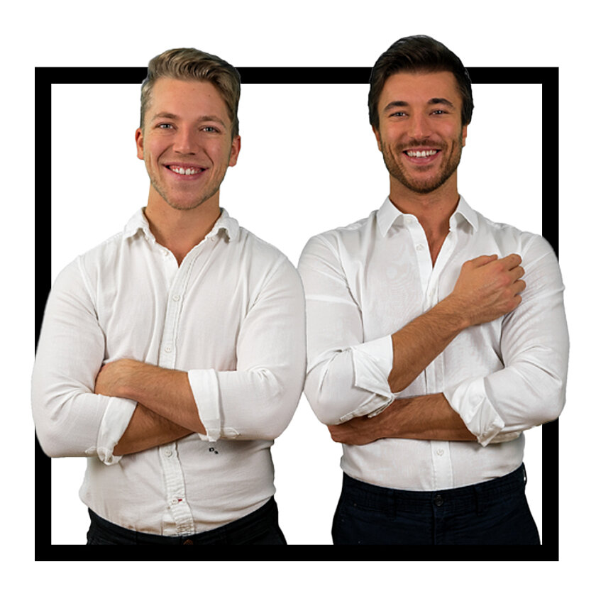 Die Brüder Daniel und Dominik Hauke, Gründer von hauke-social-media GbR