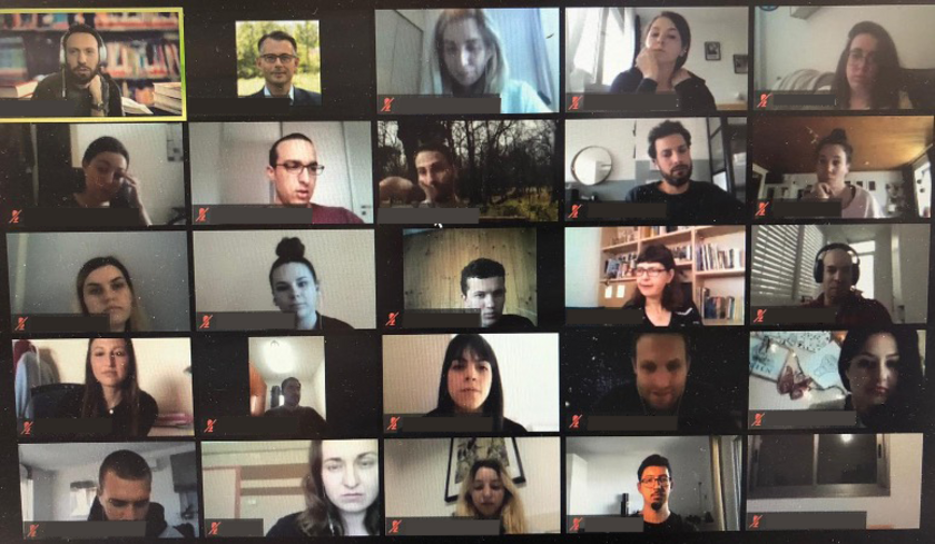 Teilnehmer von Virtual Incubator Event begegnen sich im Zoom Konferenzraum