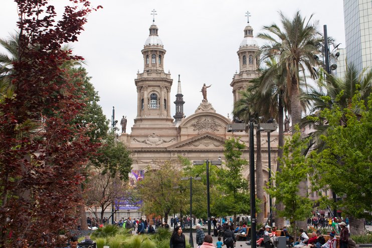 Foto der Catedral Metropolitano in Santiago de Chile. (öffnet Vergrößerung des Bildes)