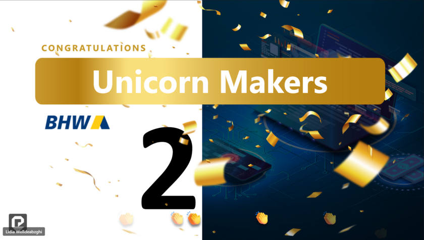 Online award ceremony: Team "Unicorn Makers" lands in second place  (opens enlarged image)