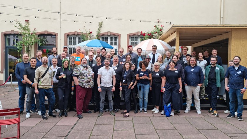  The participants of the conference on game didactics (Photo: Darmstadt University of Applied Sciences) (opens enlarged image)